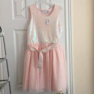 The Children's Place Girls Pink Sequin Dress